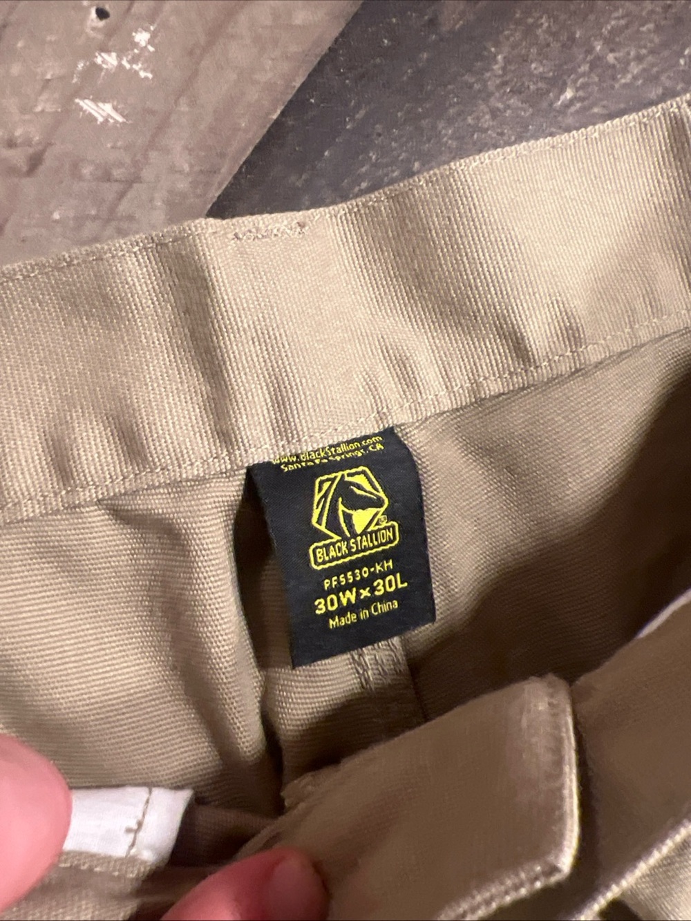 Black Stallion Fire Resistant Pants in Khaki NFPA 70E ARC 2 - 30W x 30L NNT